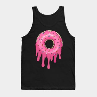 melting donut graphic sublimation Tank Top